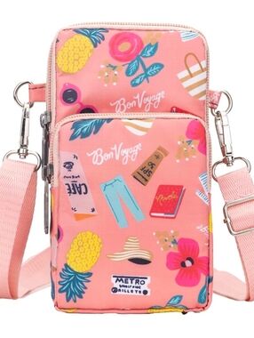 Crossbody Bag Phone Sleeve Concert Venue Bag Adjustable Strap Arm Wrist NWT